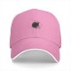 Black Baseball Cap With Subtle Dark Artwork Design
