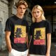 Olive t-shirt featuring Toothless dragon and Chat Noir themed text