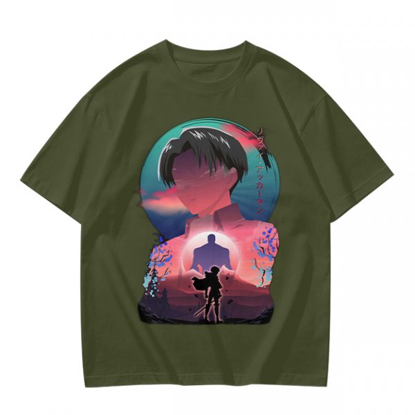 Attack on Titan Levi Ackerman Graphic Anime T-Shirt