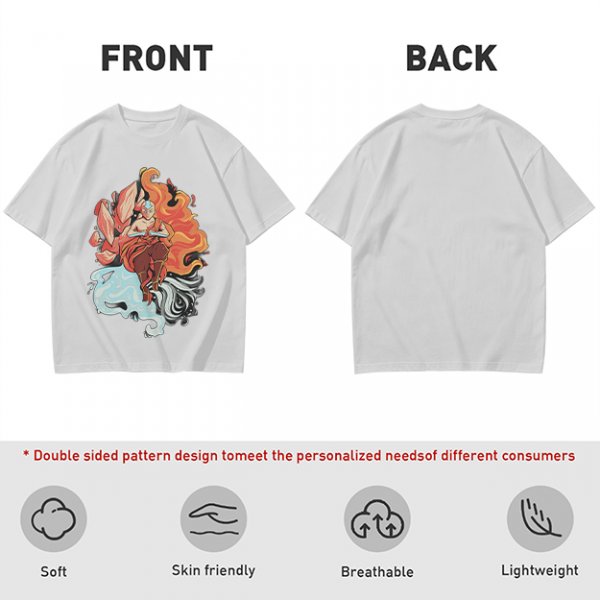 Avatar Aang Element Bending Graphic T-Shirt
