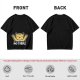 Olive T-Shirt with Happy Raised Paw Cat and 'NOTHING' Print