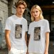 Olive Green T-Shirt With The Princess Tarot Card Style Anime Print