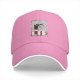 Black Baseball Cap With Cake Graphic And Lie Text Print
