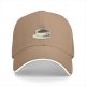 Black Baseball Cap With Coffee Cup And Cookies Graphic