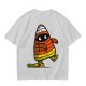 Olive T-Shirt with Mummy Candy Corn Halloween Graphic