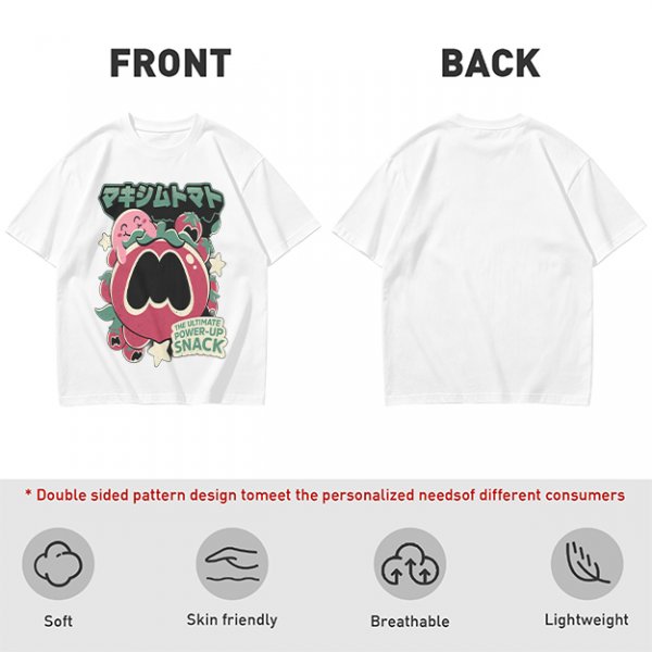 Kirby Maxim Tomato Power-Up Snack Graphic T-Shirt