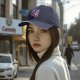 Black baseball cap with Twilight Sparkle reading a magic book print