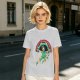 Olive Graphic T-Shirt With 'I Can't Adult Today' Rainbow Design