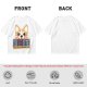 Olive t-shirt with corgi graphic and 'I'll Be Watching You' snack quote