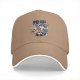 Black Baseball Cap With Ramen Raccoon Graphic Print