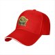 Black Baseball Cap With Goofy Green Slime Monster Print