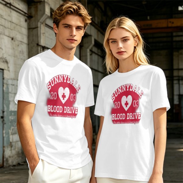 Sunnydale 2003 Blood Drive Themed Graphic T-Shirt