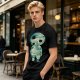 Olive T-Shirt With Fantasy Forest Spirit Graphic Print