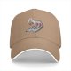 Black baseball cap with funny matchstick cartoon design