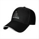 Black Baseball Cap With Cute Soot Sprite Christmas Tree Design