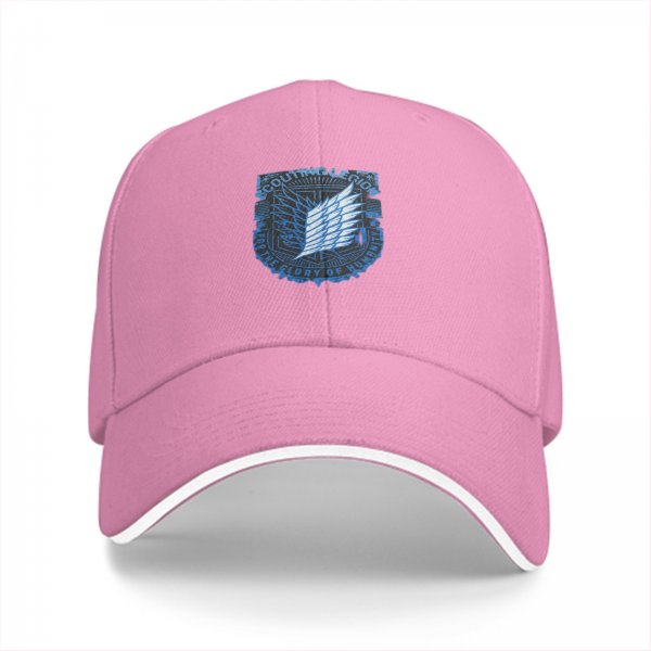 Black Baseball Cap With Attack On Titan Scouting Legion Emblem