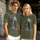 Olive T-Shirt With Dark Grim Reaper And Skull Pile Graphic