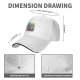Black Baseball Cap with Psychedelic Ice Cream Monster Graphic Print