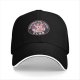 Black baseball cap with Existential Crisis Club sad unicorn graphic