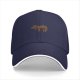 Black baseball cap with vintage animal graphic print