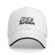 Black baseball cap with cute lying panda and 'NOTHING' print