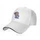 Black Baseball Cap With Cartoon Dog Characters Graphic