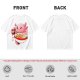 Olive T-Shirt Featuring a Cute Pink Axolotl Eating Ramen
