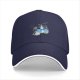 Black Baseball Cap With Whimsical Night Tree And Sheep Art Print