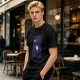 Olive T-Shirt With Mystical Maze Sorcerer Graphic Print