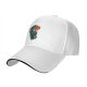 Black baseball cap with fantasy warrior silhouette graphic