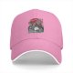 Black Baseball Cap With Studio Ghibli Inspired Anime Art Print