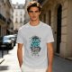 Olive t-shirt with 'Behind Every Game Over A Restart Awaits' gaming print
