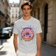 Olive green t-shirt with sad donut graphic and 'I'M A WEIRD' text