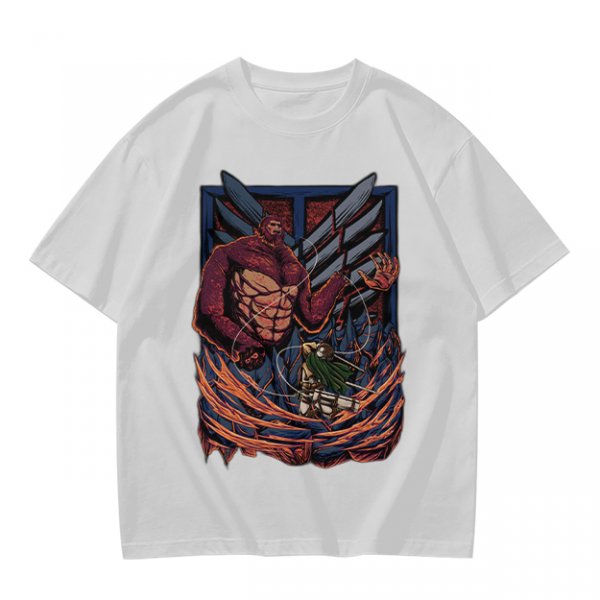 Attack on Titan Beast Titan vs Scout Levi Graphic T-Shirt