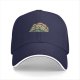 Black Baseball Cap With Hiding Turtle Graphic Design