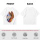 Olive T-Shirt Featuring Cowboy Goofy Cartoon Graphic