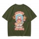 Olive T-shirt with Tony Tony Chopper 'Medicine For Love!' Print