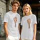 Olive Green T-Shirt with Smiling Baby Groot Graphic