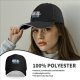 Black baseball cap with cat painting art design