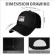 Black Baseball Cap With Scared Bowling Pins Graphic
