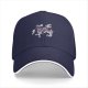 Black Baseball Cap With Space Squad Astronaut Graphic Design