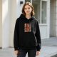 Black Hoodie with Captain Obvious Comic Style Graphic Print