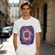 Olive T-Shirt With Glowing Dungeons & Dragons Dice Set Art