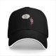 Black Baseball Cap With I'm A Little Chili Cartoon Pepper Design