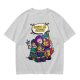 Olive T-shirt with Lego-style characters and 'Gonna Be Golden' print