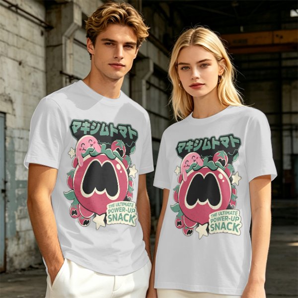 Kirby Maxim Tomato Power-Up Snack Graphic T-Shirt