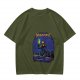 Olive T-Shirt With Megaverse Sci-Fi Villain Graphic Print