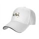 Black Baseball Cap With Rooster And Small Warrior Graphic Design