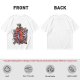 Olive T-Shirt with Dark Fantasy Monster Skeleton Art Print