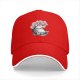 Black baseball cap with Totoro under cherry blossom tree print